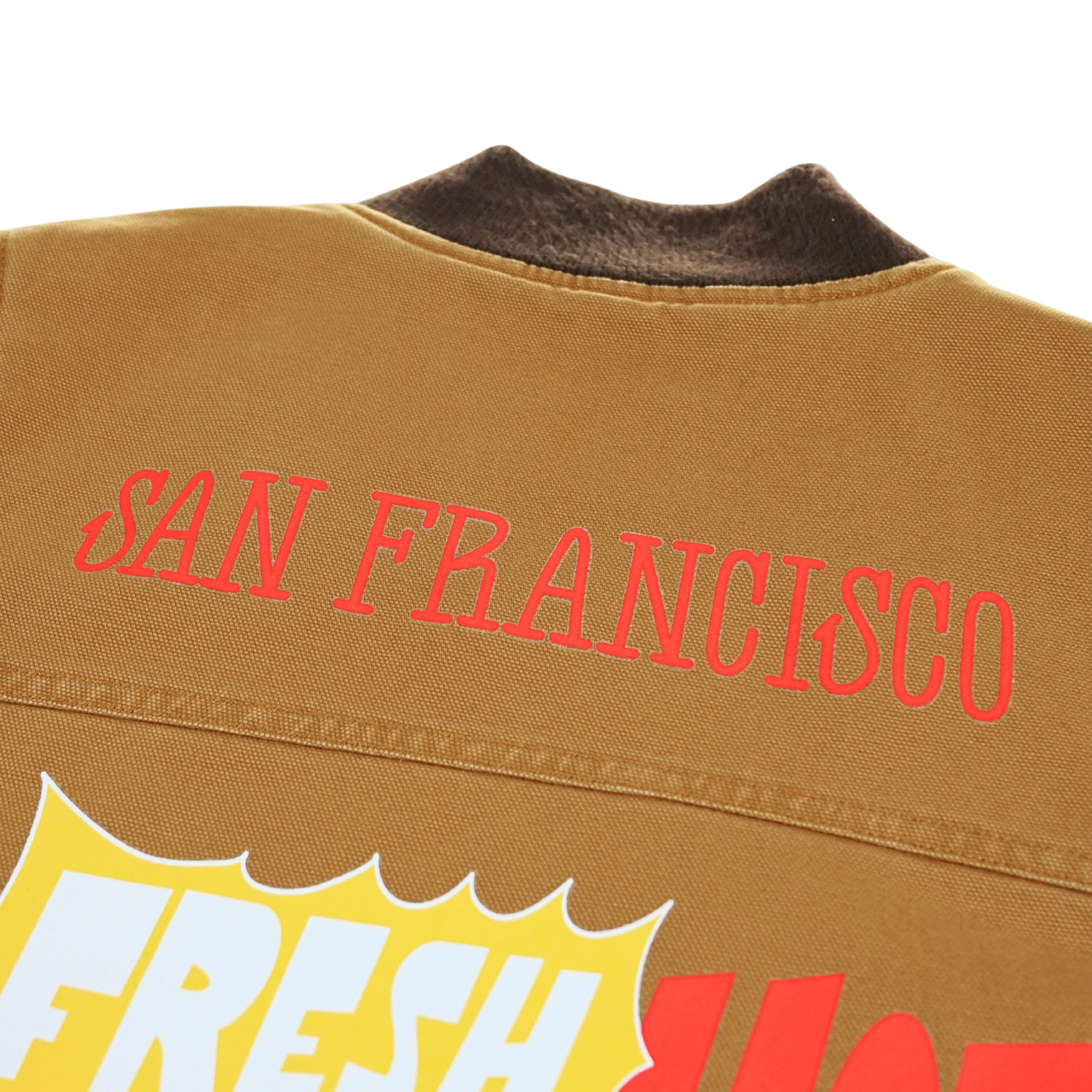 SF Dough Dickies Vest in brown duck