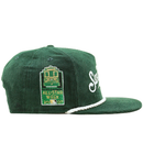 San Francisco Giants All-Star Trolley Corduroy Golfer Snapback Hat in dark green and white