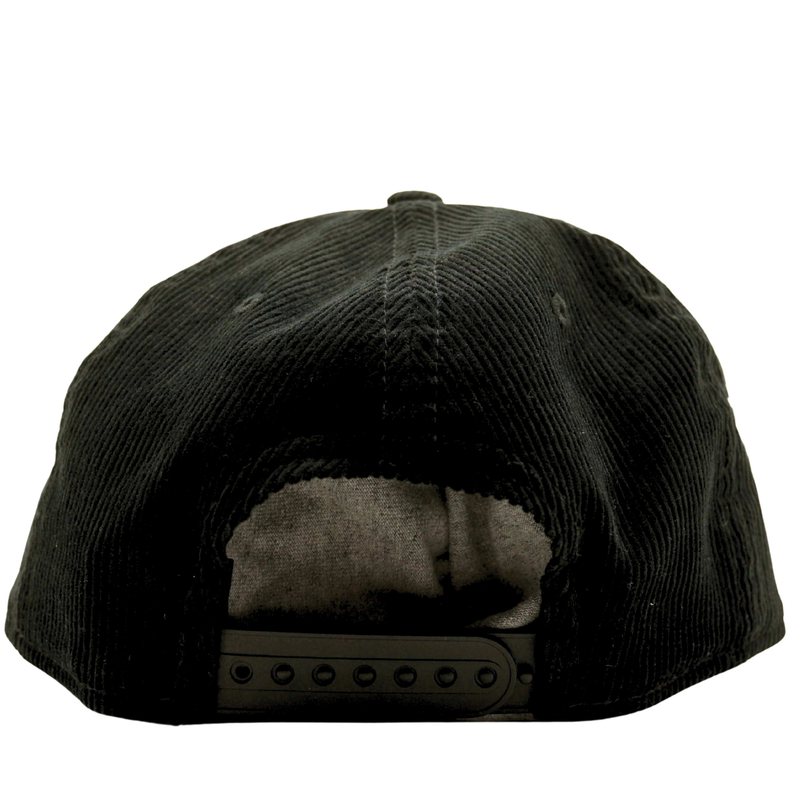 Golden State Warriors Golden Era Corduroy Golfer Snapback Hat in black and yellow