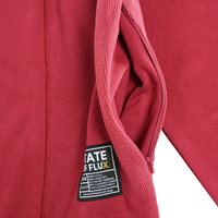 Never Break Embossed Crewneck in maroon