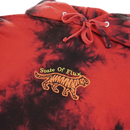 Pursue Hoodie in red tie-dye