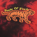 Pursue Hoodie in red tie-dye