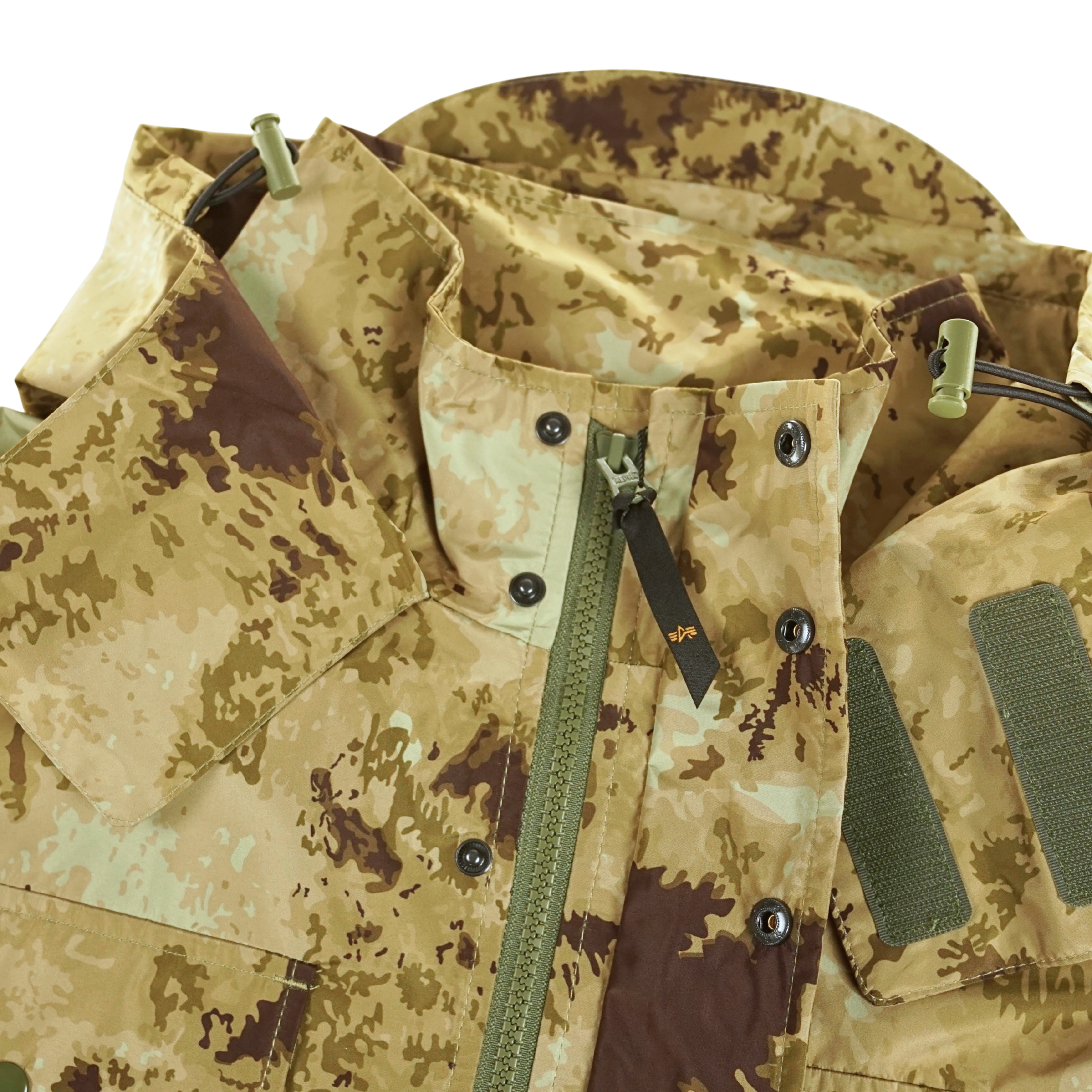Tactical M-65 Field Jacket in green blur camo