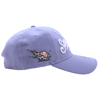 San Francisco Giants Splash Hit 9Twenty Adjustable Strapback Hat in lavender and white