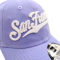 San Francisco Giants Splash Hit 9Twenty Adjustable Strapback Hat in lavender and white