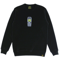Answer The Call Crewneck in black