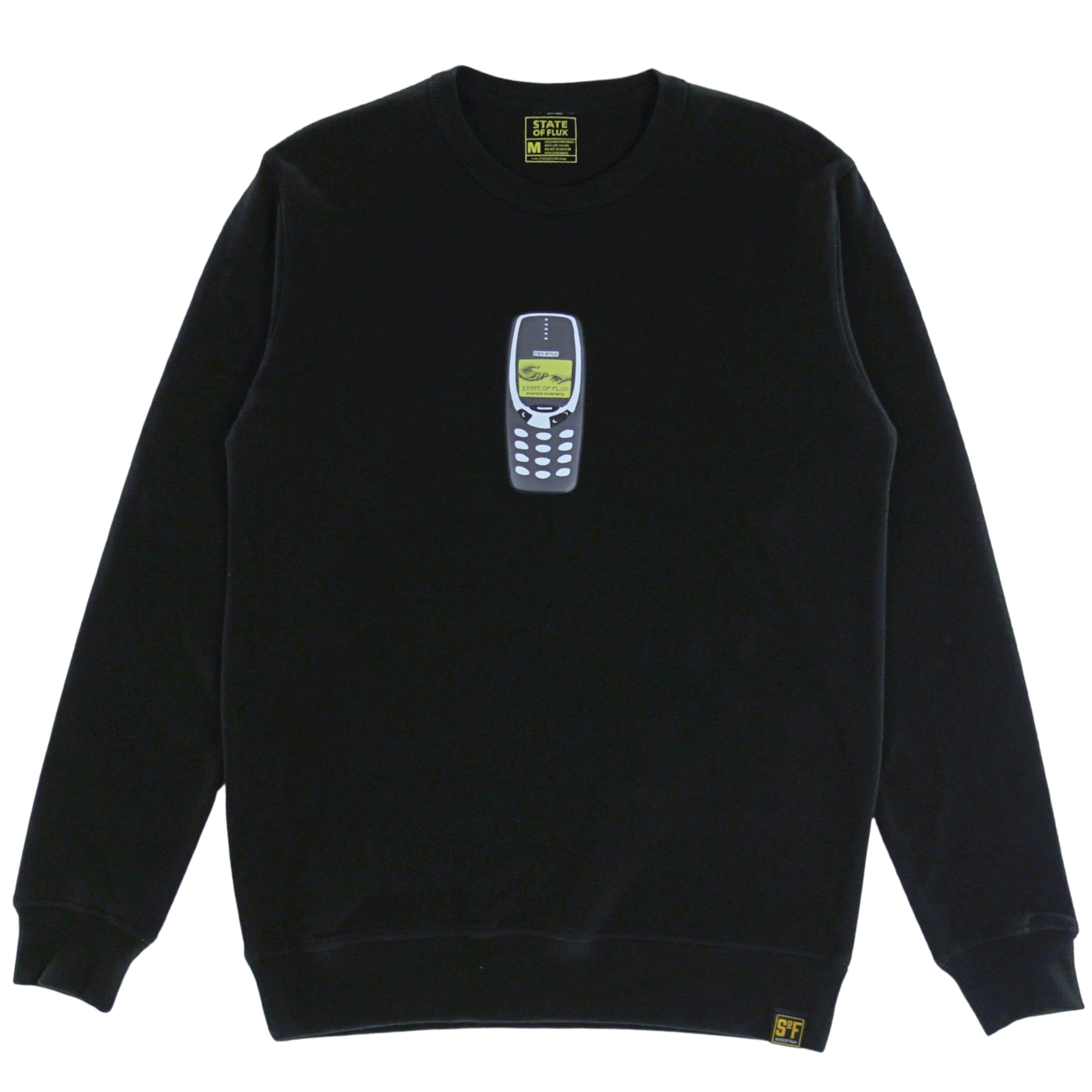 Answer The Call Crewneck in black