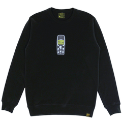 Answer The Call Crewneck in black