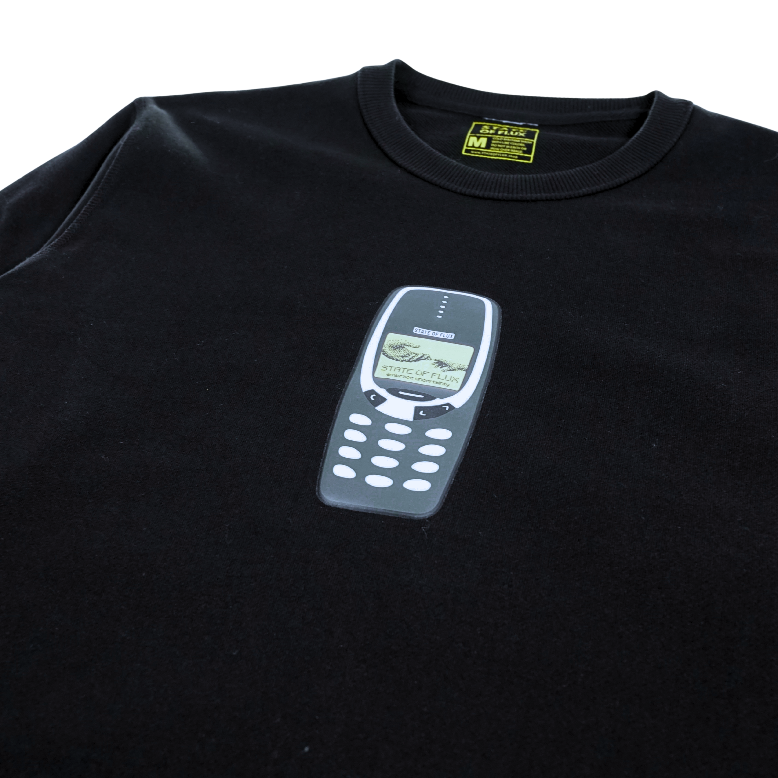 Answer The Call Crewneck in black