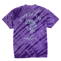Prowler Tee in purple tiger tie-dye