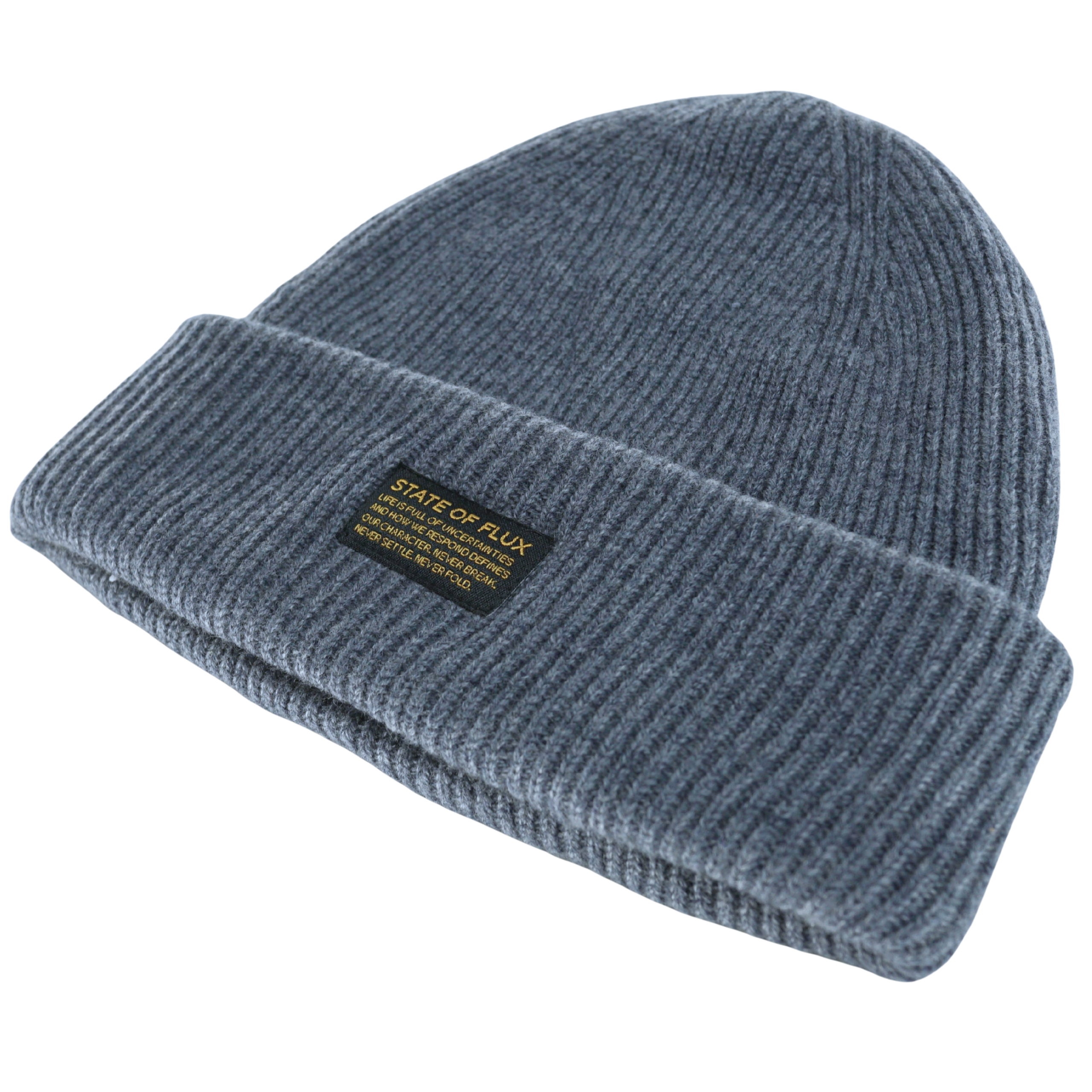 Wool Mantra Beanie in charcoal grey