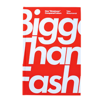 Bigger Than Fashion hardcover book cover and spine 352 pages 9.1 x 6.0 in