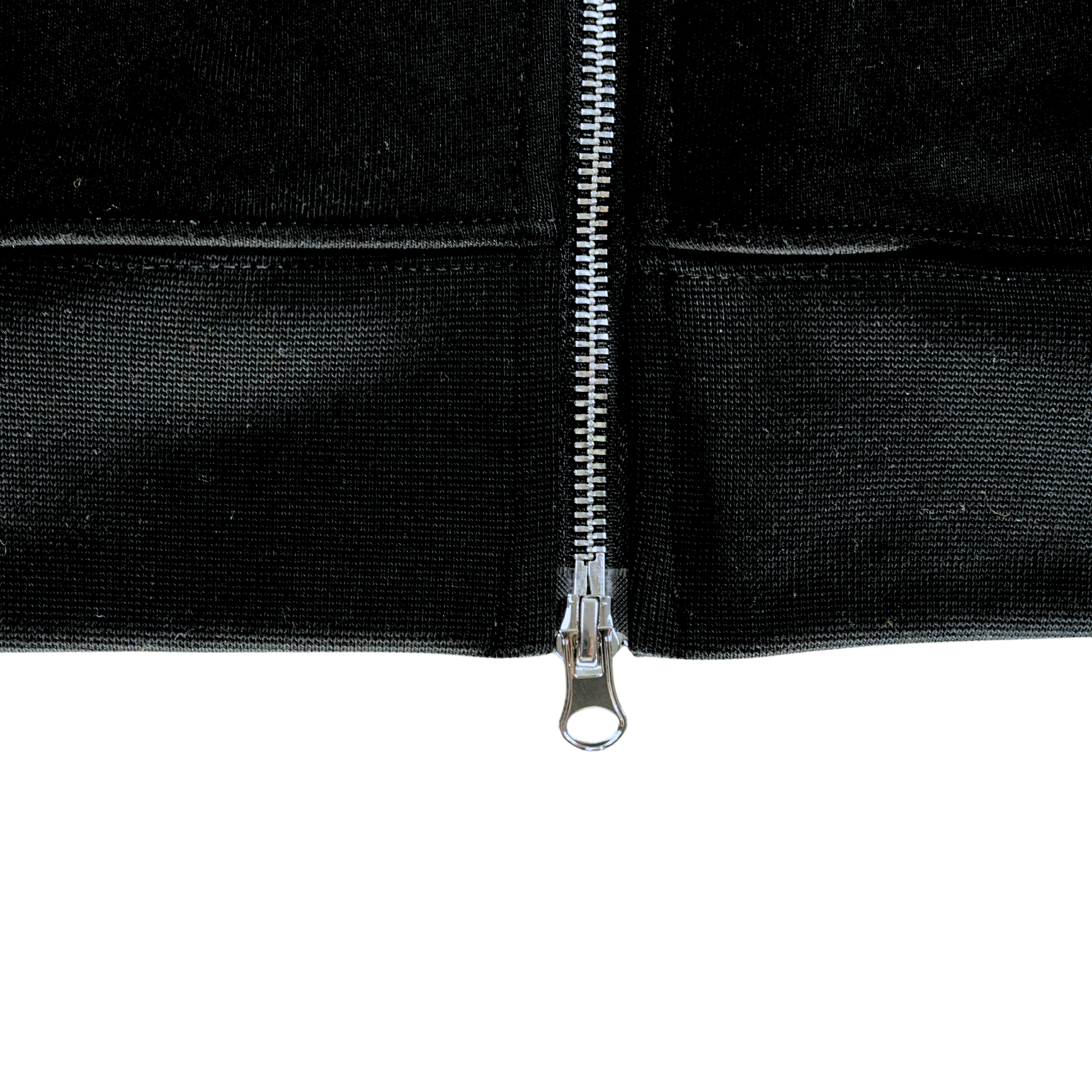 Allover Prowler Zip-up Hoodie in black and iridescent blue