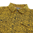 SOF Mindstate Short-sleeve Trucker Jacket in mustard and black