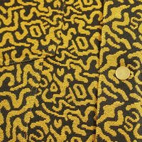 SOF Mindstate Short-sleeve Trucker Jacket in mustard and black