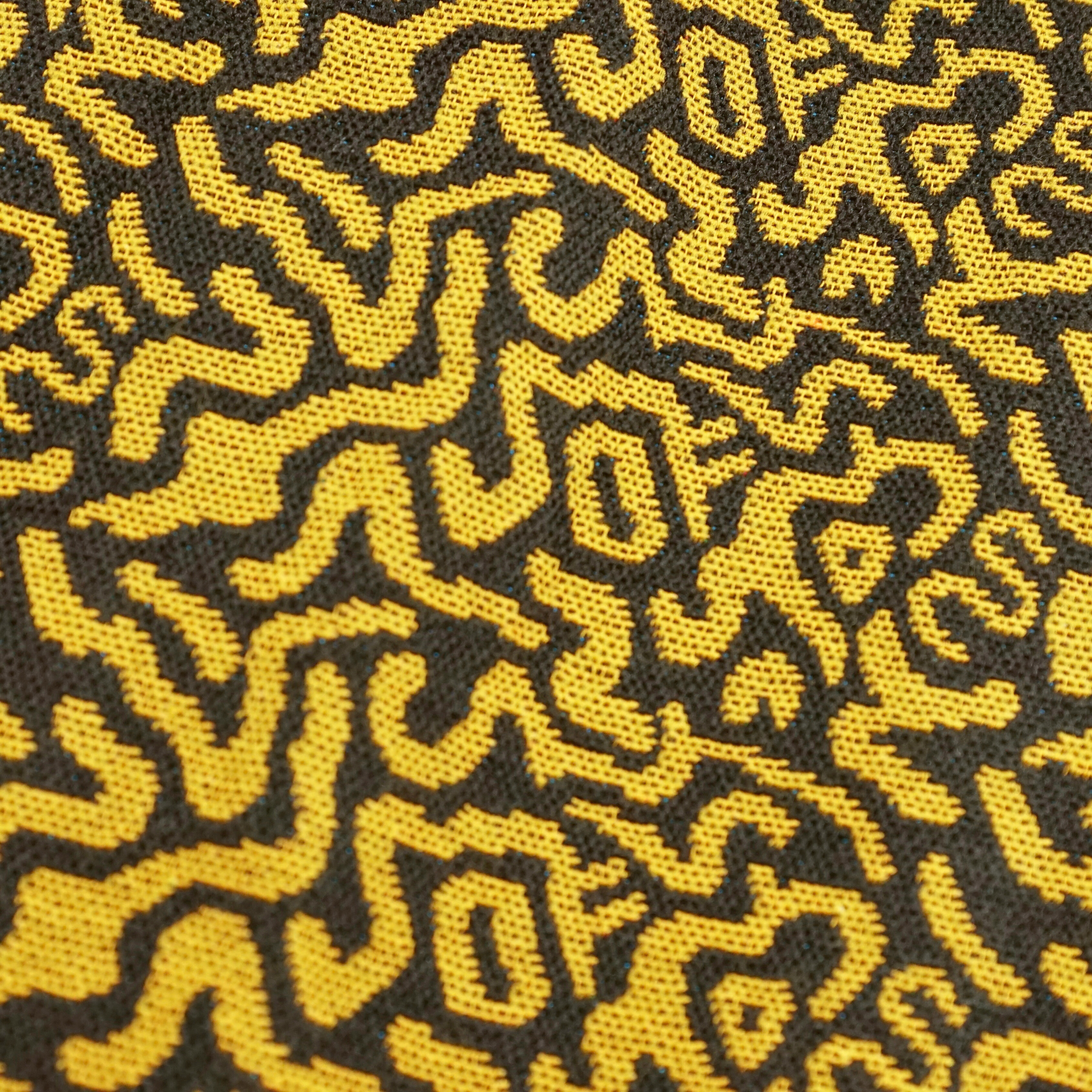 SOF Mindstate Short-sleeve Trucker Jacket in mustard and black