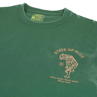Prowler Tee in forest green and copper