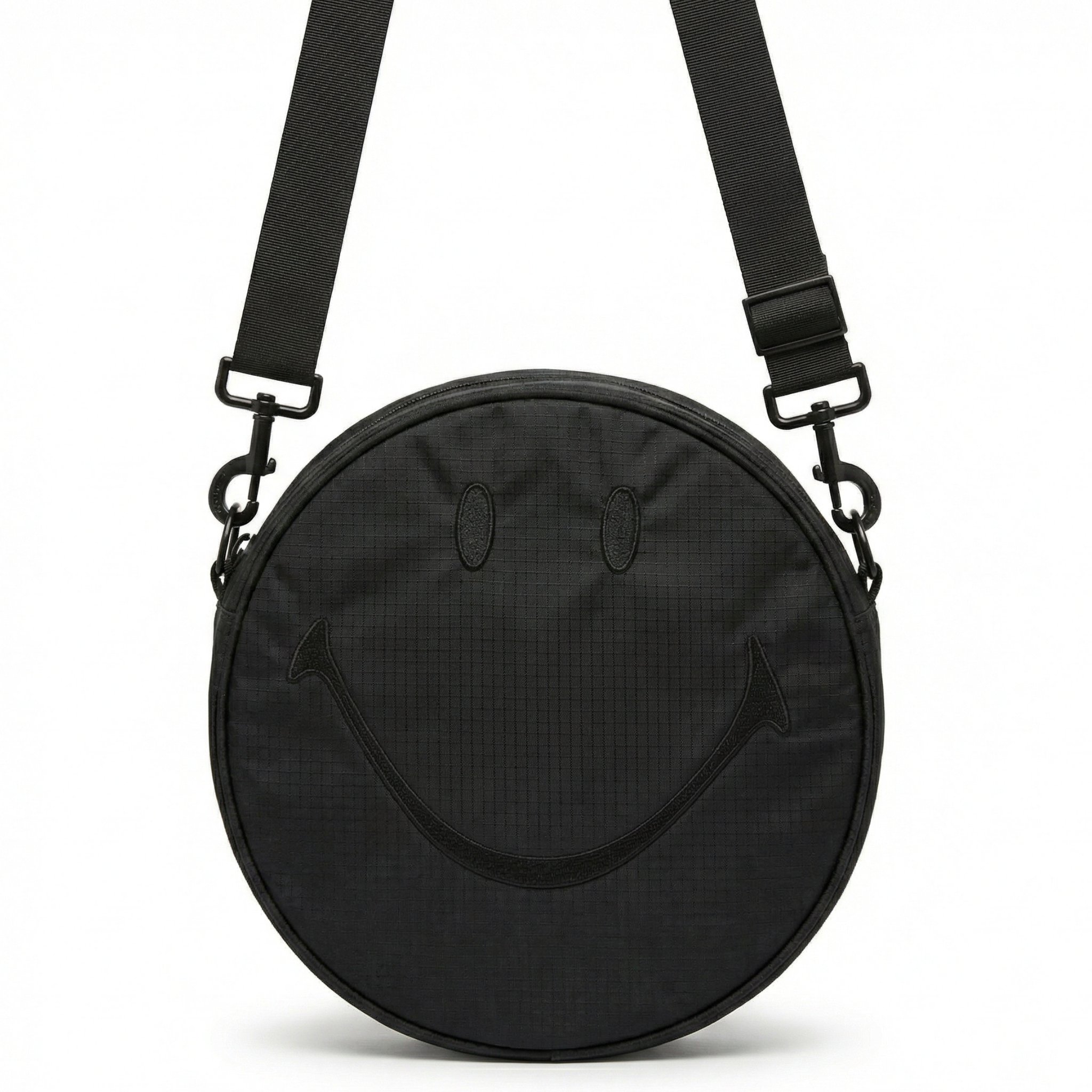 Smiley Large Crossbody Bag in black