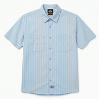 Venedocia Striped Short-sleeve Shirt in endless sky
