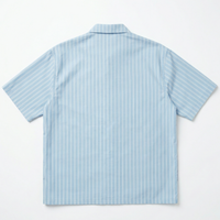 Venedocia Striped Short-sleeve Shirt in endless sky
