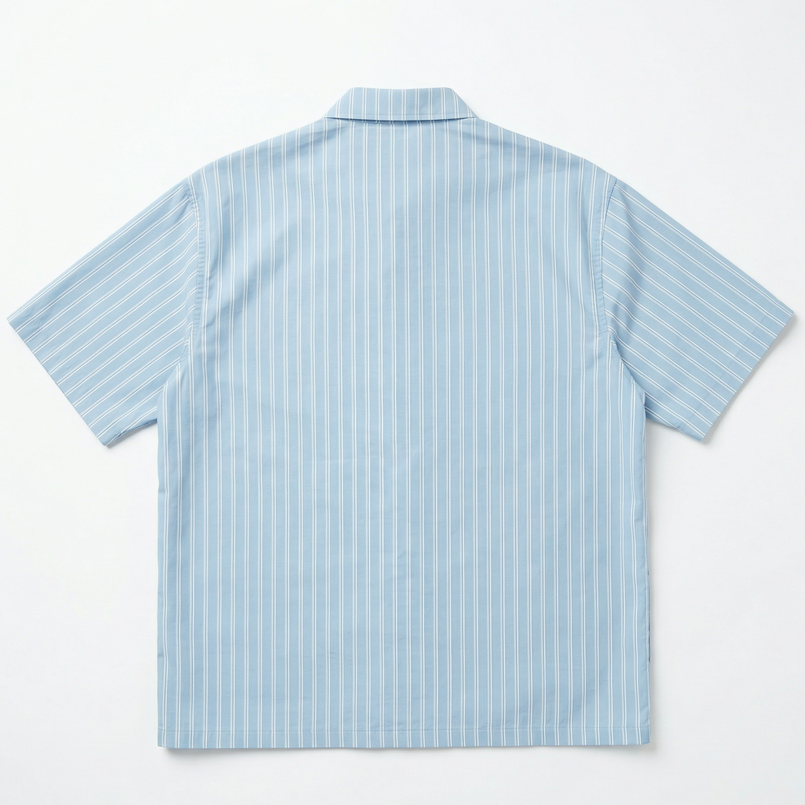 Venedocia Striped Short-sleeve Shirt in endless sky