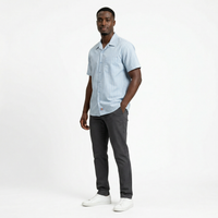 Venedocia Striped Short-sleeve Shirt in endless sky