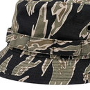 Ripstop Label Bucket Hat in tiger camo