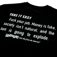 Internet Quotes Tee in black