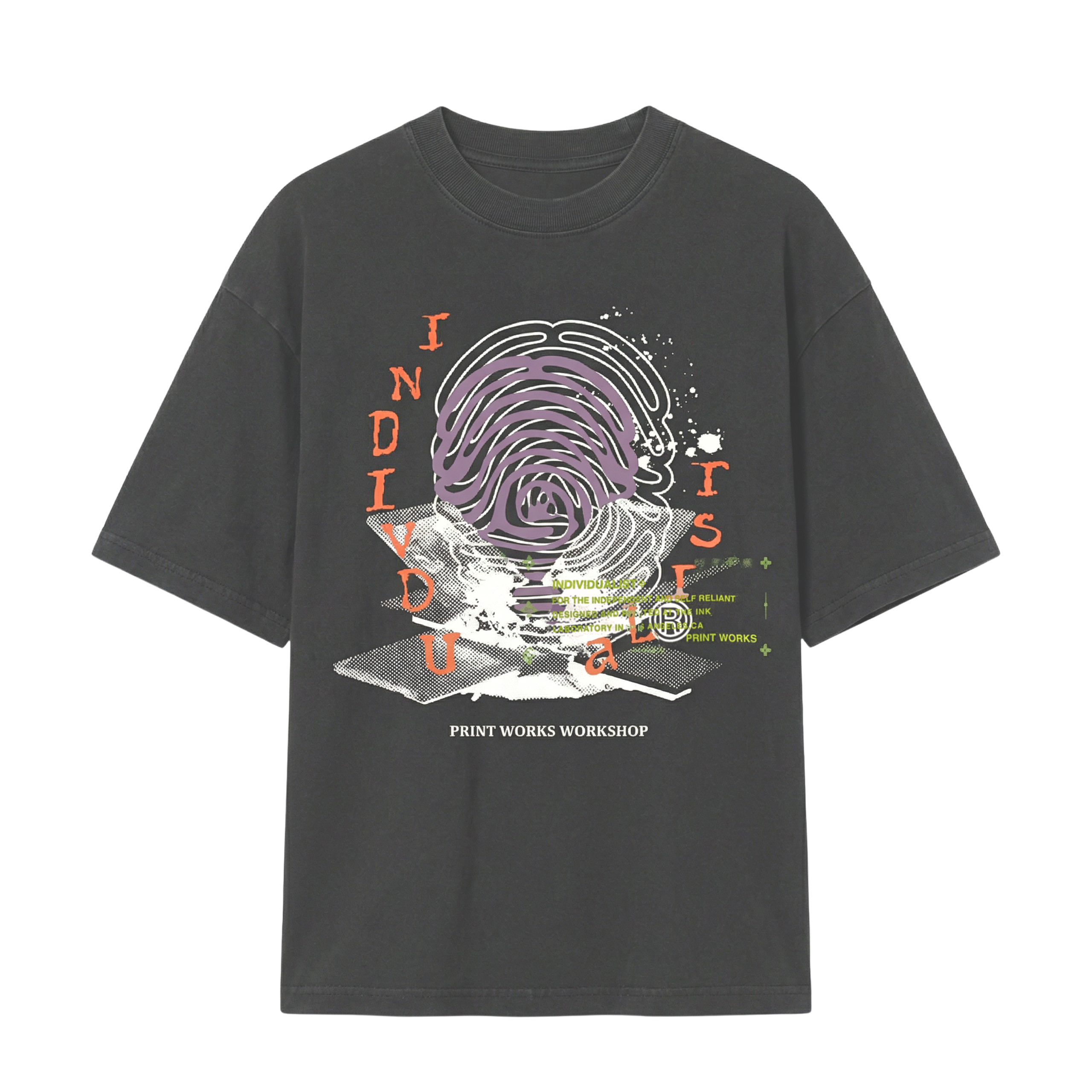 Workshop Press Tee in vintage black