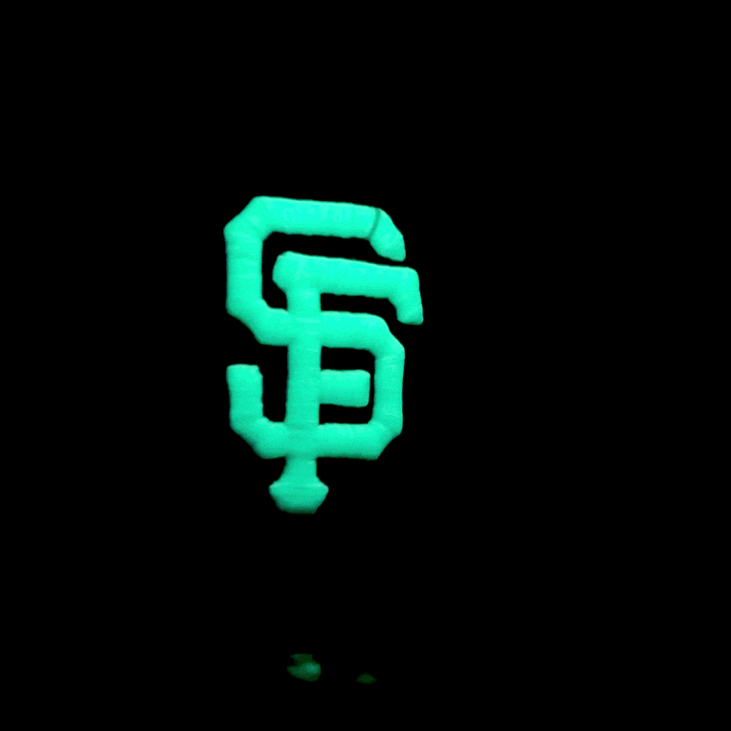San Francisco Giants All Star Splash City 59Fifty Fitted Hat in black and glow white