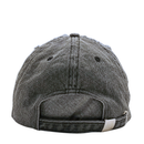 The Everyday Is A Gift Cap in washed black is a baseball cap shown from the back, featuring an adjustable strap and a metal clasp. This streetwear accessory blends casual style with versatile comfort.