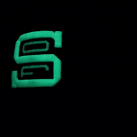 SOF Never Fold Corduroy Snapback Hat in black and glow white