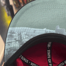 SOF Never Fold Corduroy Snapback Hat in black and glow white