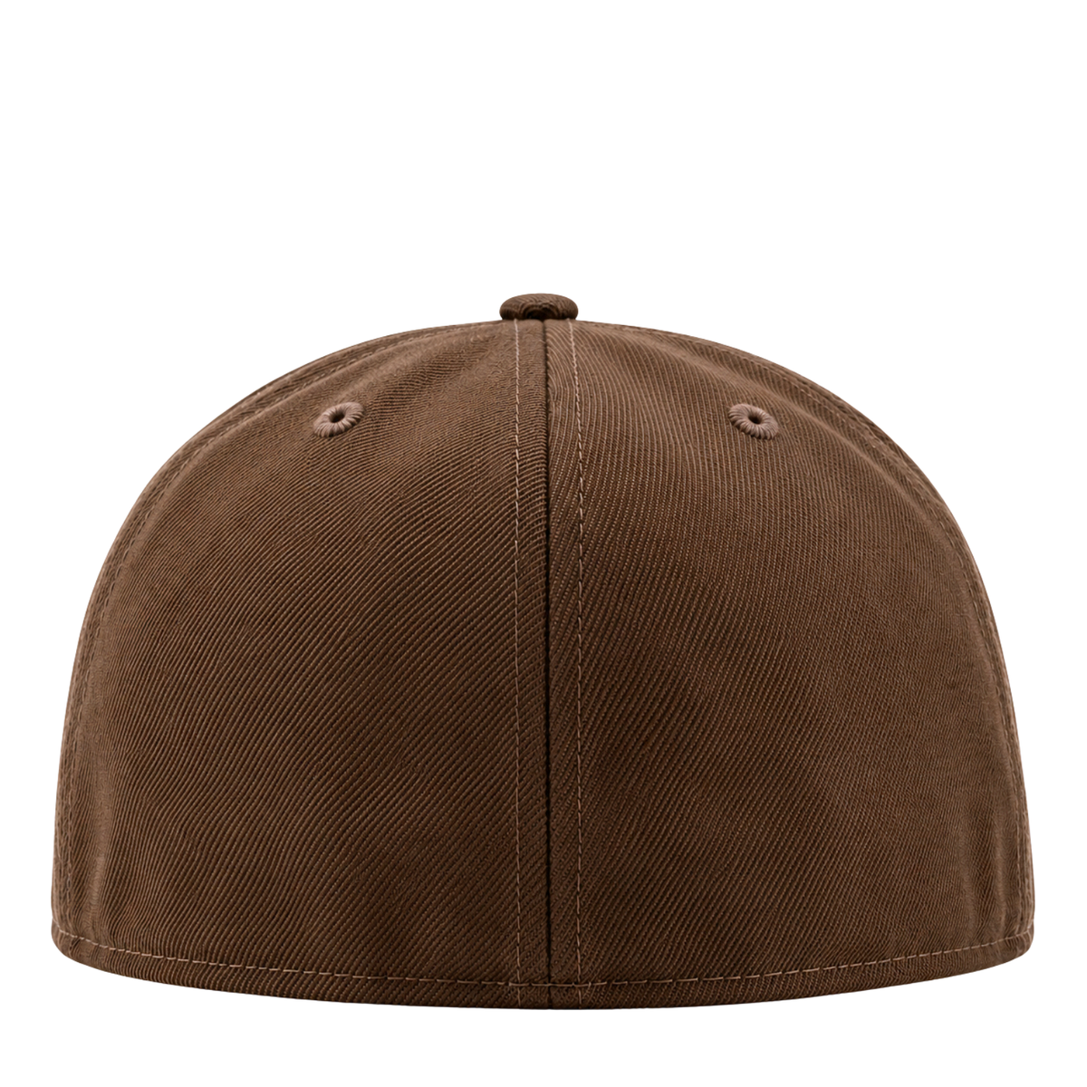 San Francisco 49ers Gold Standard 59Fifty Fitted Hat in walnut and metallic gold, a brown fitted baseball cap with gold embroidery.