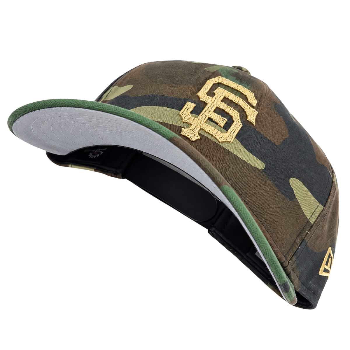 San Francisco Giants Field Notes Unstructured A-Frame 9Forty Snapback Hat in vintage washed camo