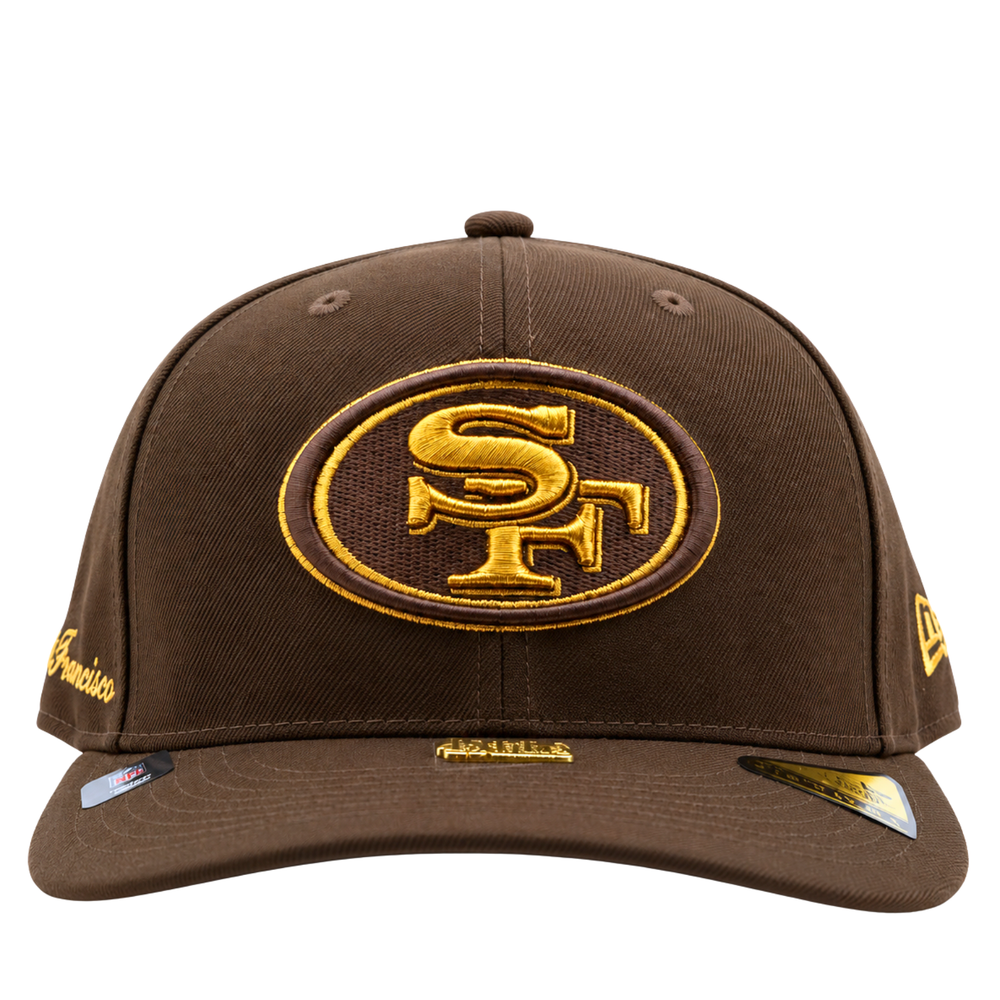 San Francisco 49ers Gold Standard 59Fifty Fitted Hat in walnut and metallic gold