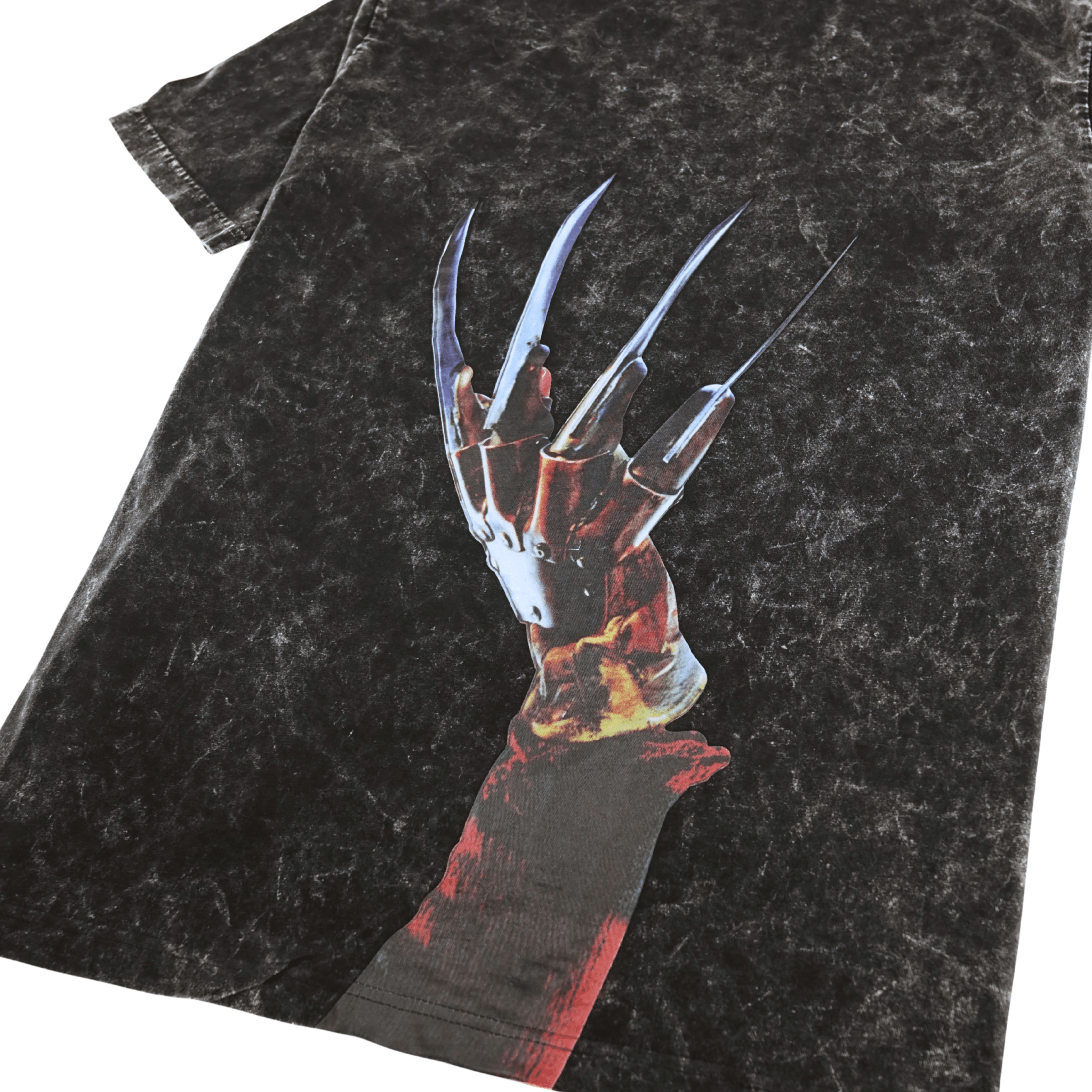 A Nightmare On Elm Street Tee in mineral wash black - New Era - State Of Flux