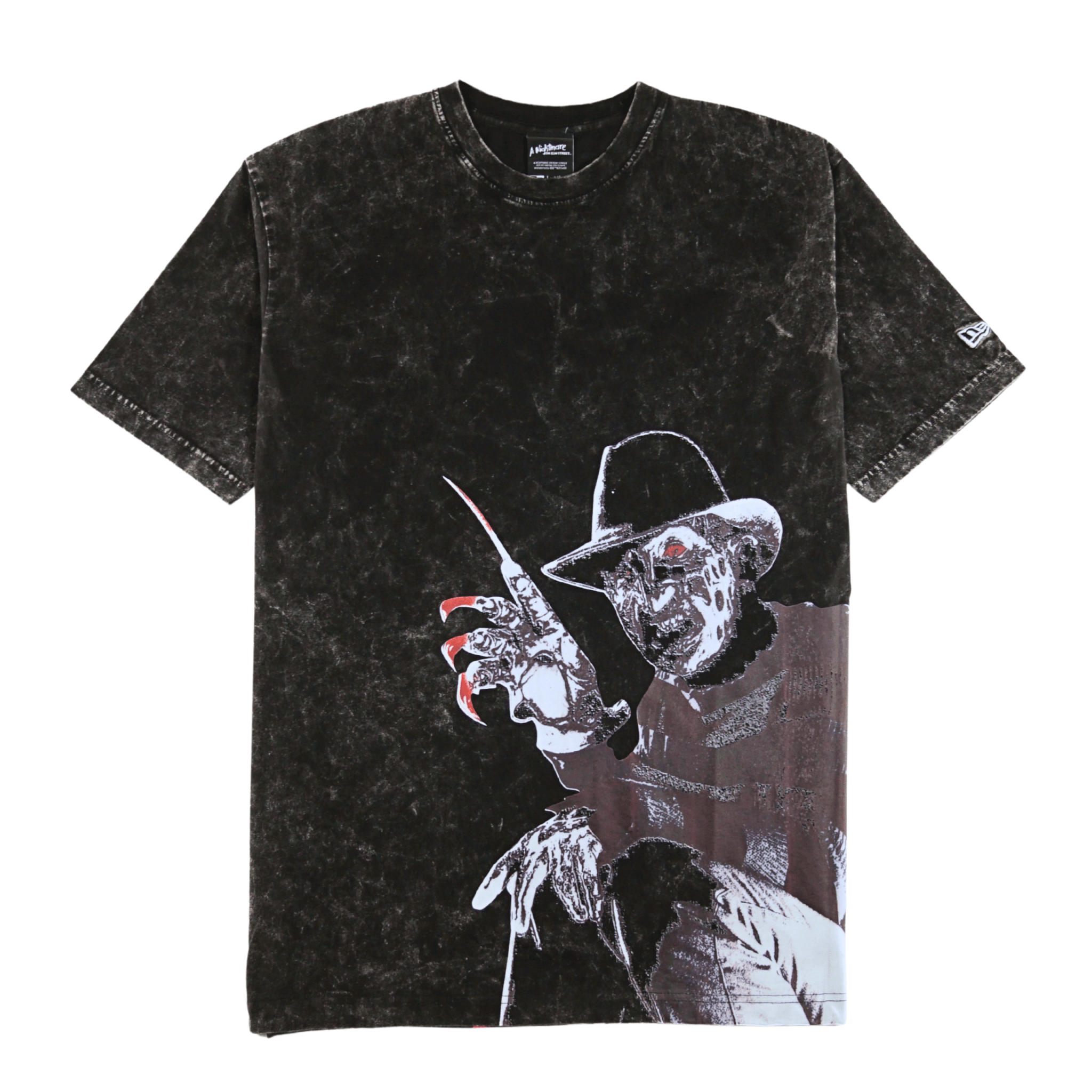 A Nightmare On Elm Street Tee in mineral wash black