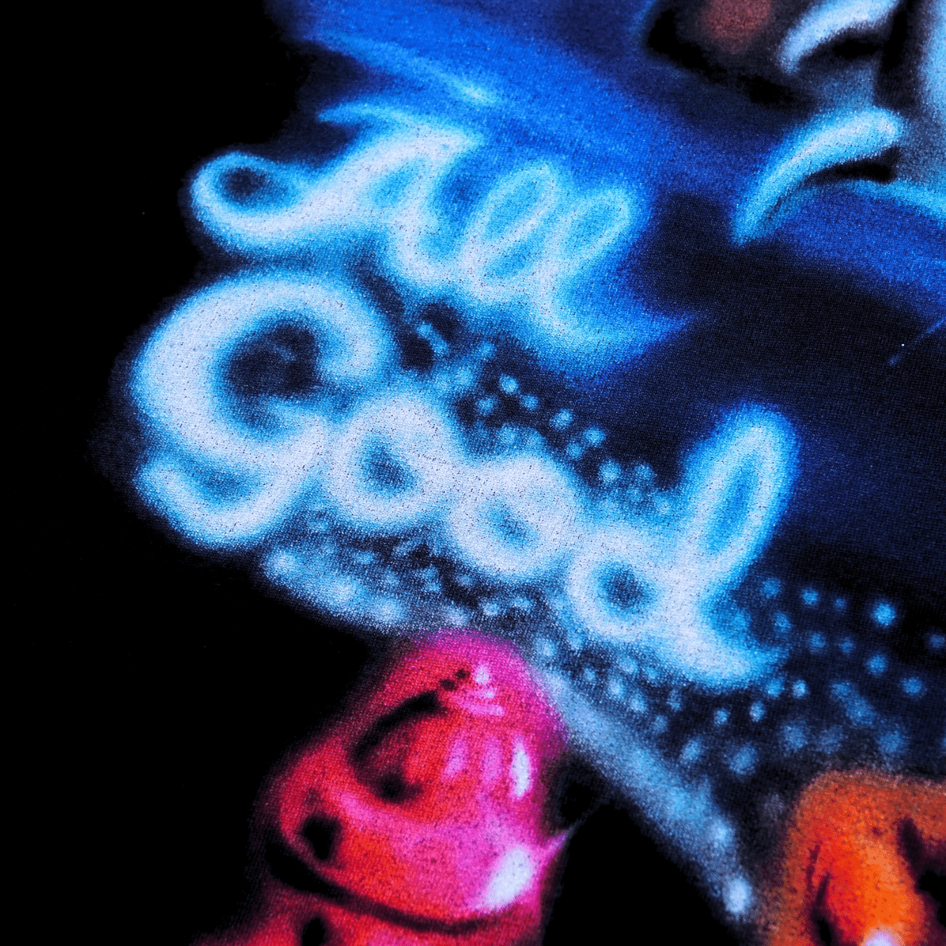All Good Airbrush Tee in black - Jungles Jungles - State Of Flux