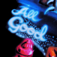 All Good Airbrush Tee in black - Jungles Jungles - State Of Flux