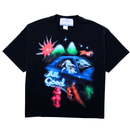 All Good Airbrush Tee in black - Jungles Jungles - State Of Flux