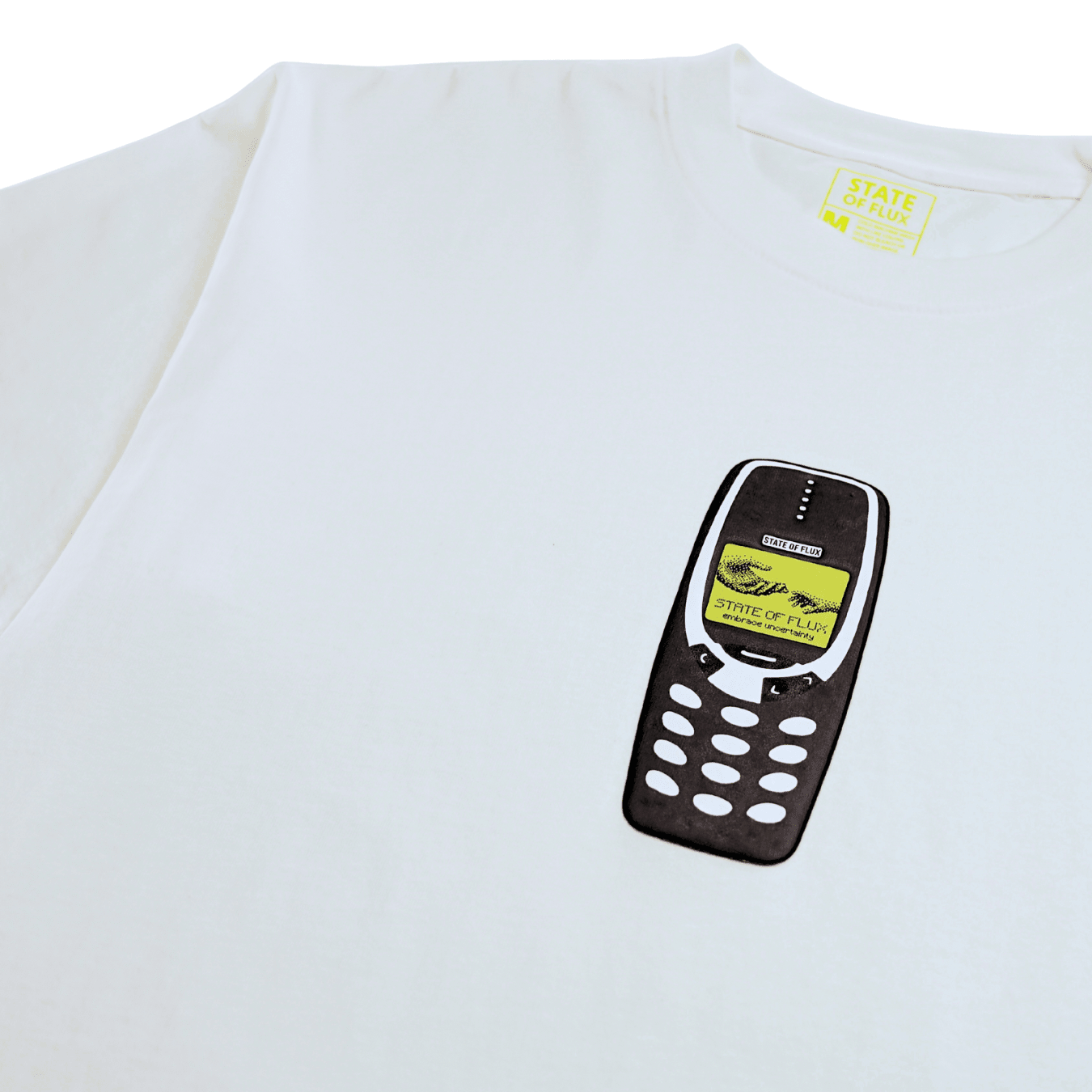 Answer The Call Tee in white