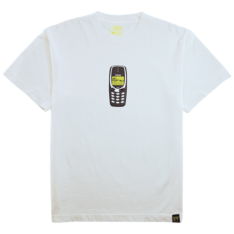 Answer The Call Tee in white