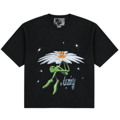 Anxiety Flower Tee in black