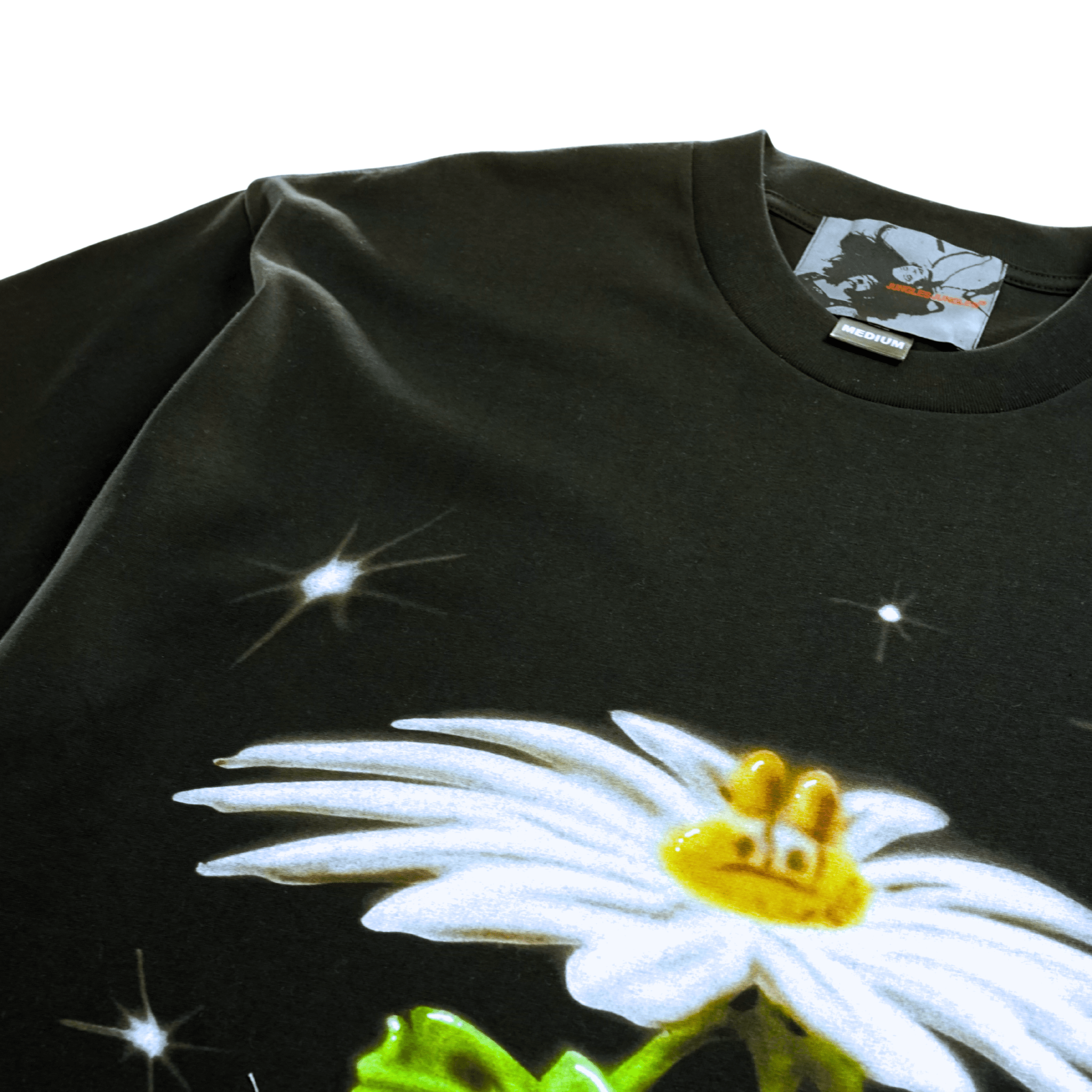 Anxiety Flower Tee in black