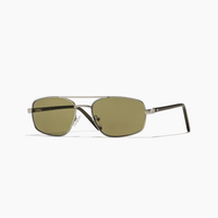 Astley Sunglasses in matte silver and caper - Szade - State Of Flux
