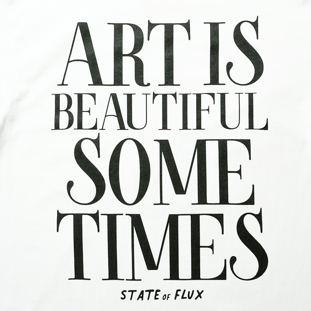 Beautiful Art Tee in white - State Of Flux - State Of Flux