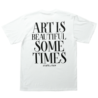 Beautiful Art Tee in white - State Of Flux - State Of Flux