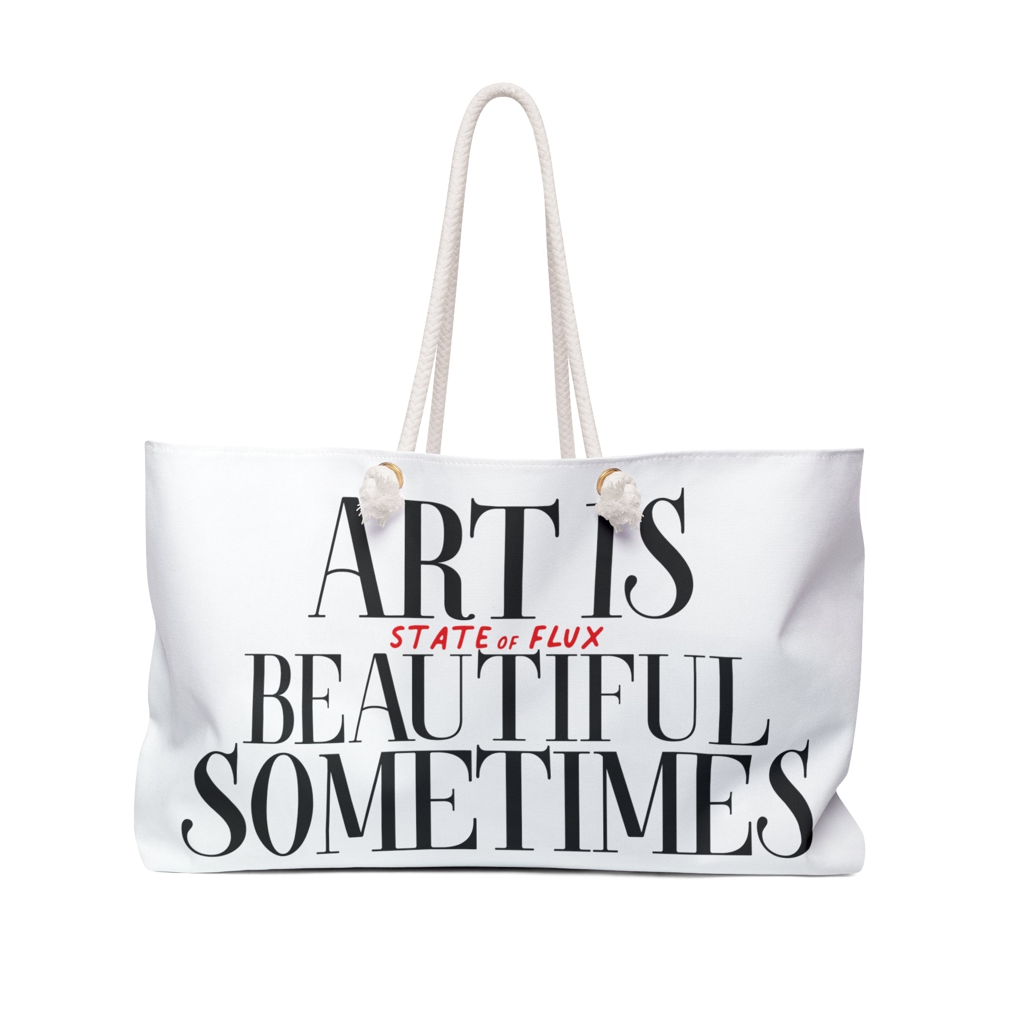 Beautiful Art Tote Bag in white