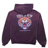 Bengal Zip - up Hoodie 3.0 in distressed mocha - State Of Flux - State Of Flux